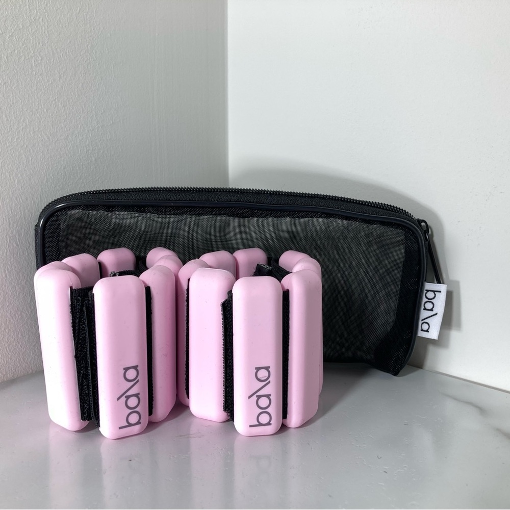 Bala Pink Wearable Ankle & Wrist Weights with Black Mesh Pouch Original Release - Picture 6 of 8
